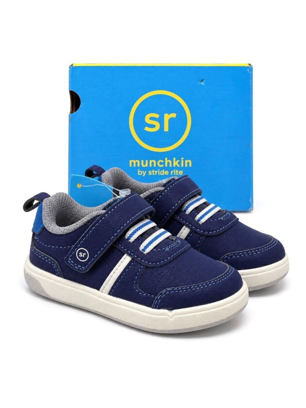 Stride Rite Dex SR Supportive Toddler Boys Sneakers Size 6M Navy Washable